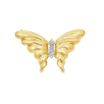 Vintage Butterfly with Diamonds in 14k