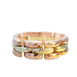 Vintage Two-Tone Rose and Yellow Gold Bracelet in 14k