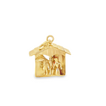 Vintage Wetterhäuschen (Weather House) Charm in 14k