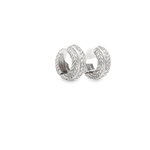 Vintage 18K Vahe Huggies with Diamonds