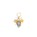 Bee Brooch with Tahitian Pearl in 14K