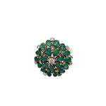 Vintage Emerald and Diamond Ring in 14K