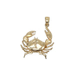 Crab Charm in 14k