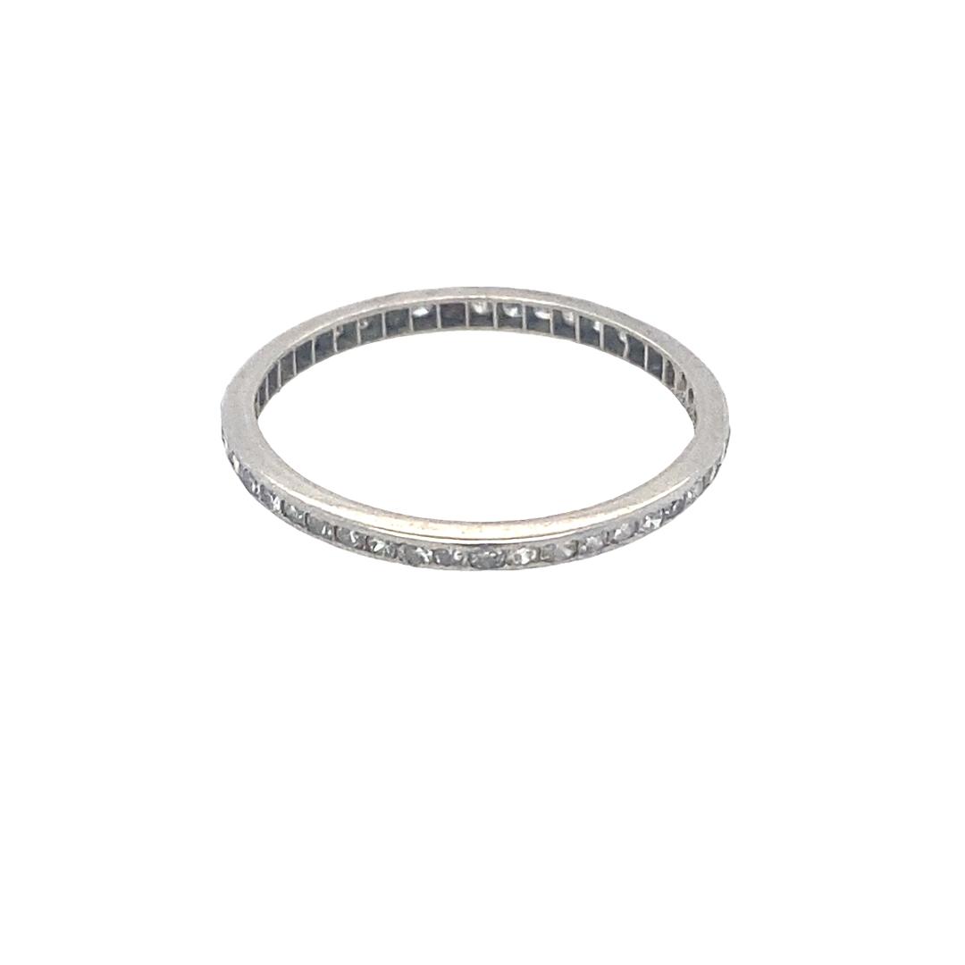 Antique Diamond Platinum Band