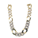 Vintage Diamond Curb Link Chain in 18k
