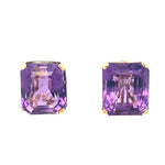 Amethyst Earrings in 14k