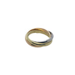 Vintage Trinity Ring in 18K Rose, White and Yellow Gold