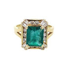 Vintage Emerald Ring in 18k