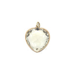 Vintage Heart Citrine Charm