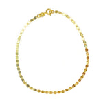 Olivia K Flat Shiny Disc Bracelet in 14k