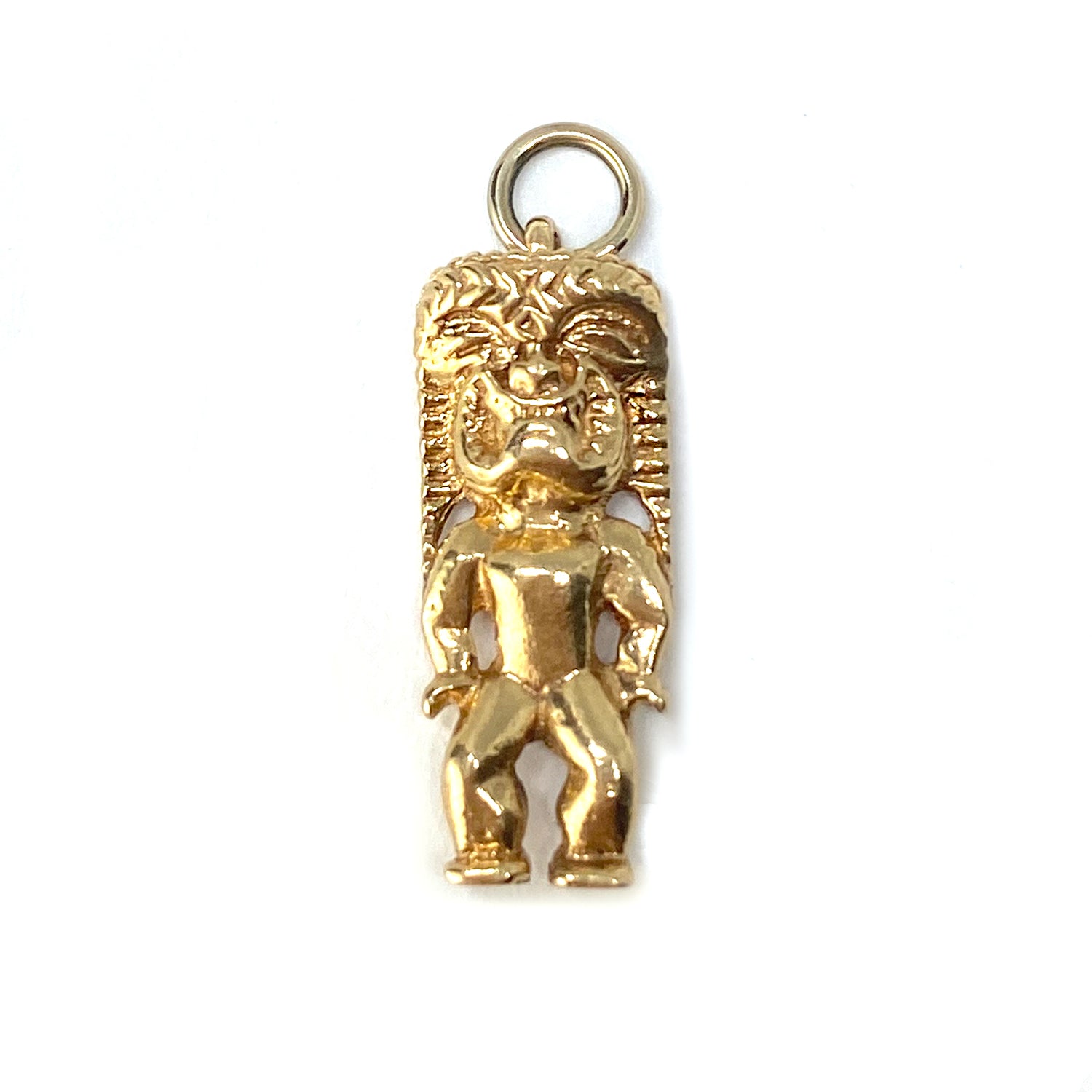 Vintage “Tiki Time” Charm in 14k