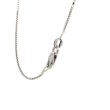 Load image into Gallery viewer, Pave Quatrefoil Diamond Necklace in 18K White Gold
