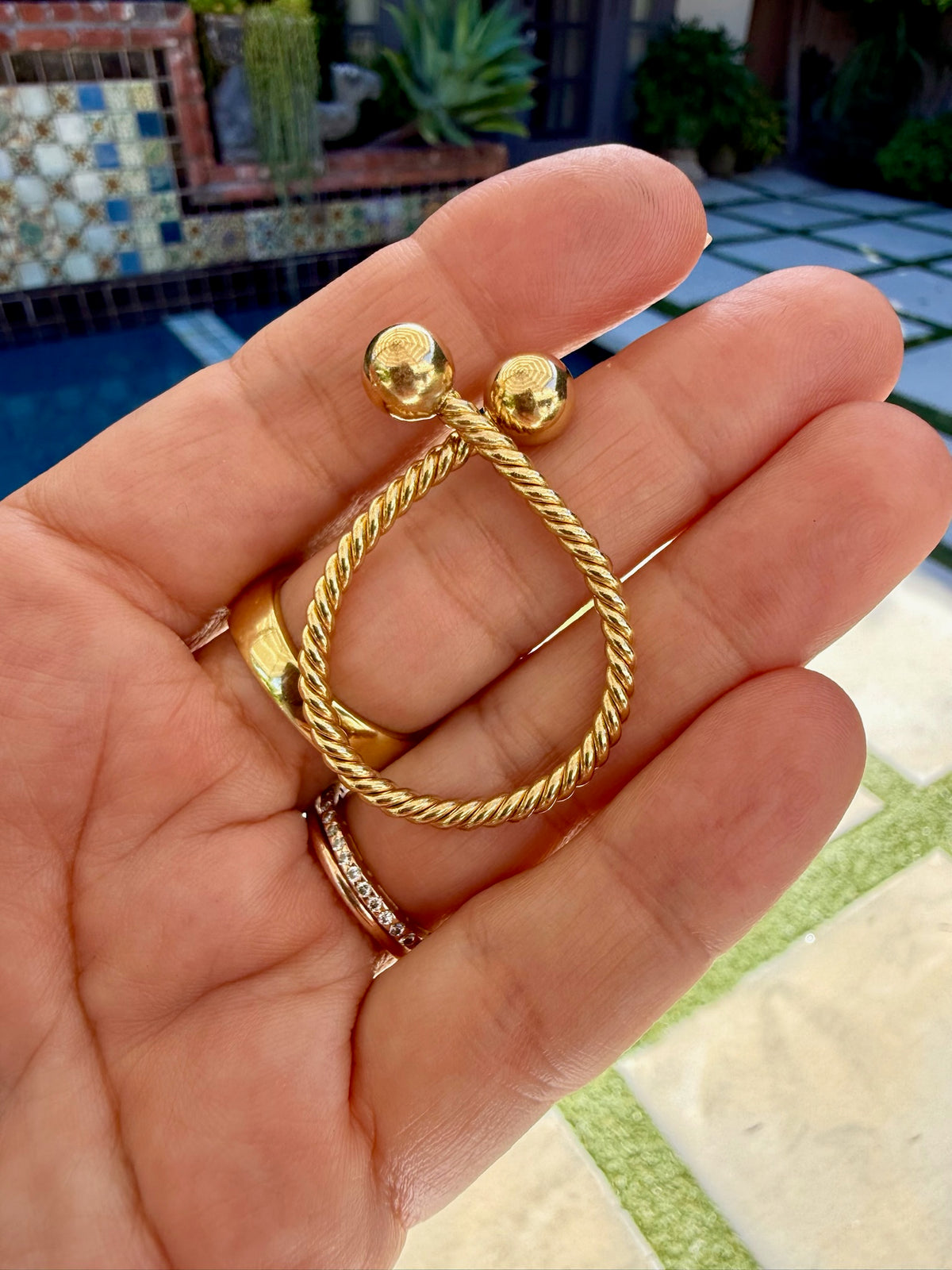 Tiffany & Co. Vintage Rope Key Holder in 14k