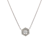 Load image into Gallery viewer, Vintage Diamond Necklace in Platinum
