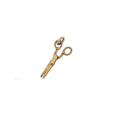 Load image into Gallery viewer, Vintage Scissors Charm in 14K

