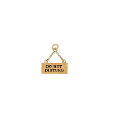 Load image into Gallery viewer, Vintage Do Not Disturb Charm in 14K

