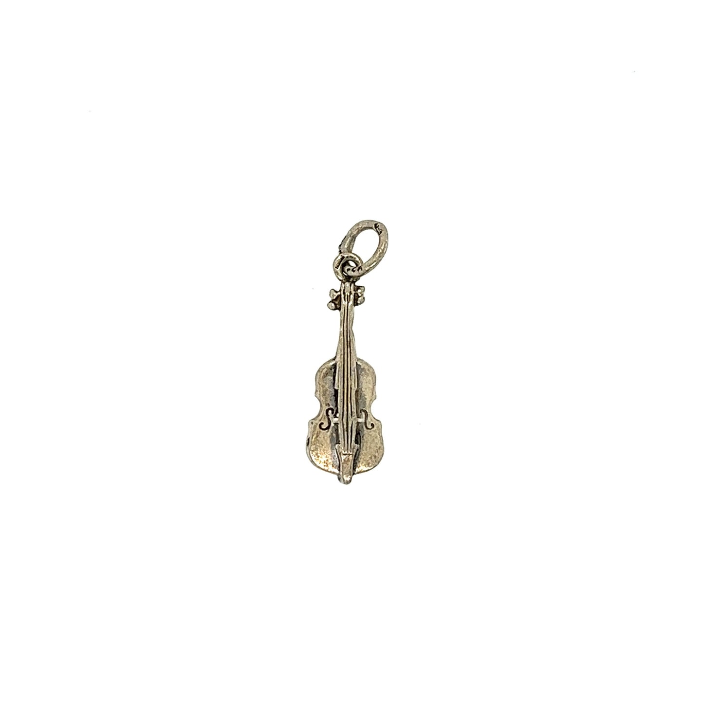 Vintage Cello Charm in Silver