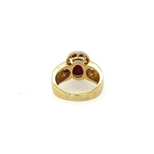 Load image into Gallery viewer, Vintage Ruby &amp; Diamond Ring in 14K
