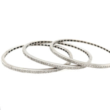 Load image into Gallery viewer, Trio of Diamond Bracelets in 18K White Gold
