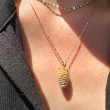 Load image into Gallery viewer, Solid Gold Vintage Pinecone Pendant in 14K
