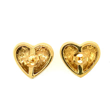 Load image into Gallery viewer, Vintage Heart Earrings in 18K
