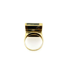 Load image into Gallery viewer, Vintage Mid Century Black Onyx &amp; Diamond Ring in 18k
