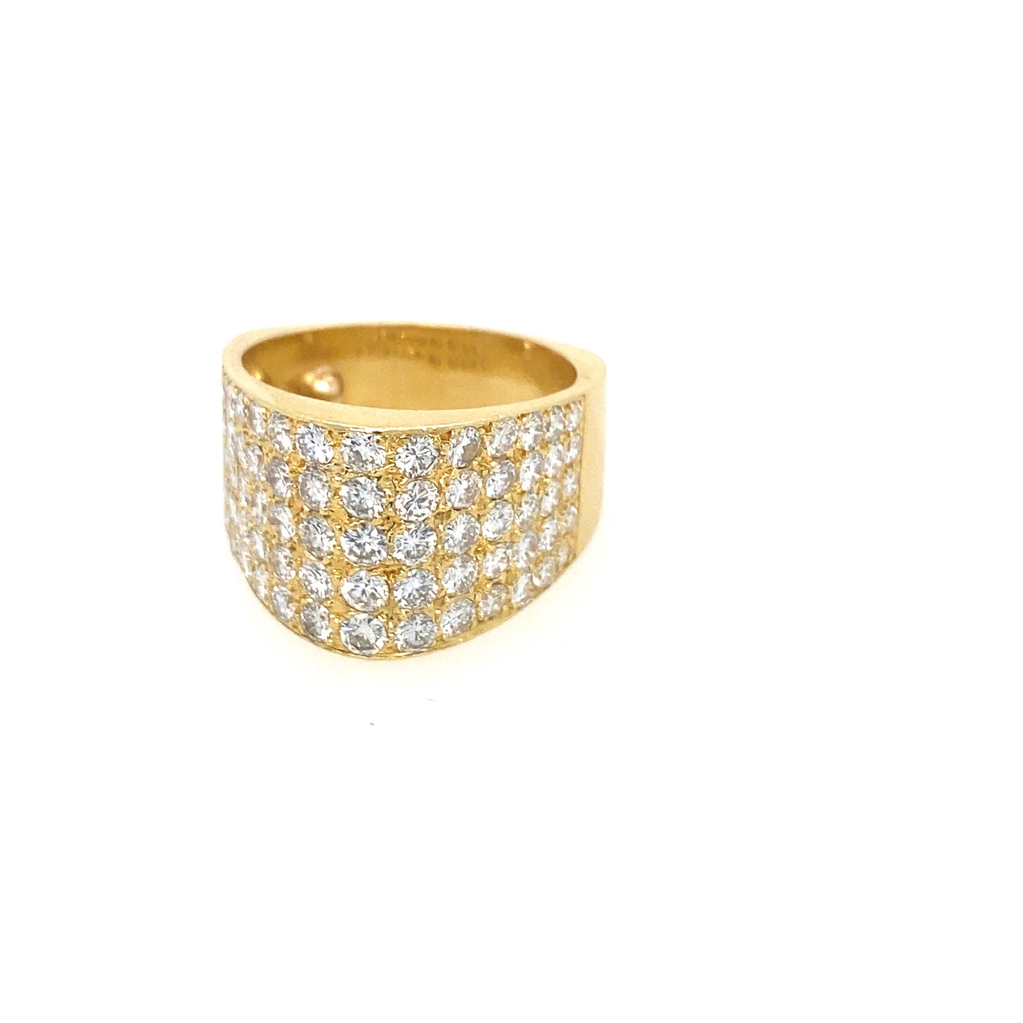 Vintage Pave Diamond Ring in 18K