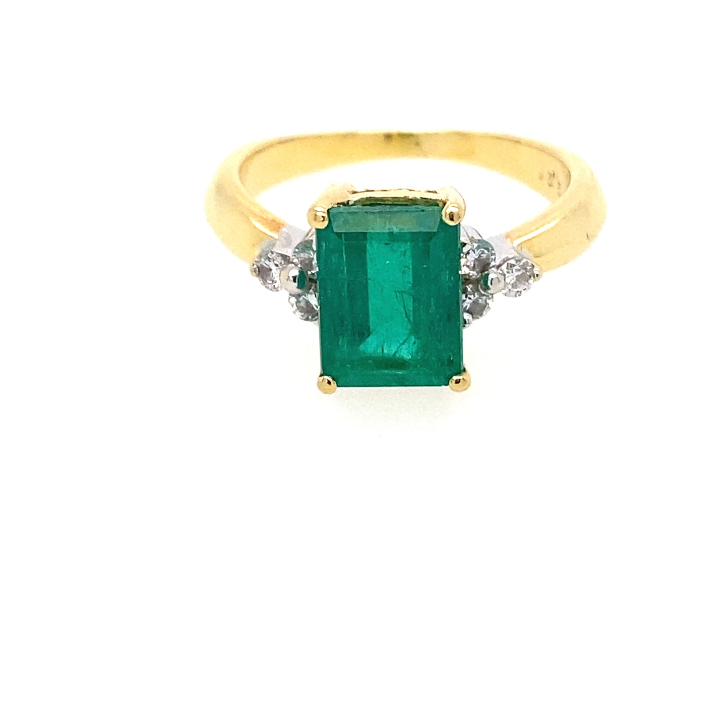 Vintage Emerald Ring in 18K