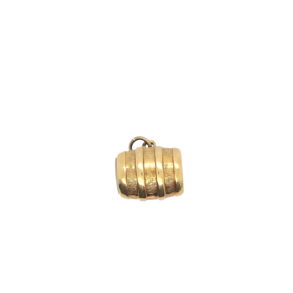 Vintage Barrel Charm in 14K
