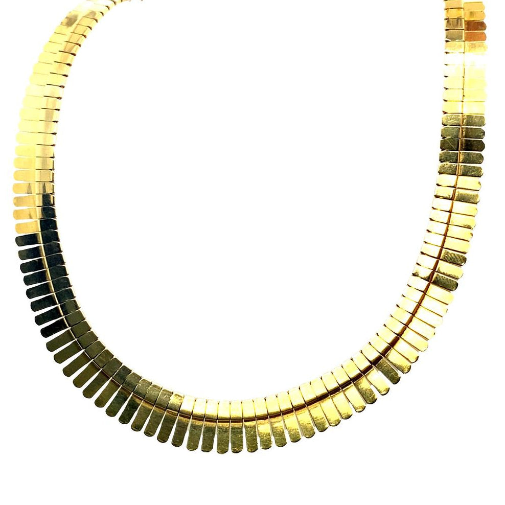 Vintage Double sided necklace in 18K