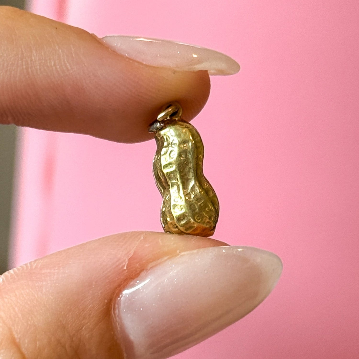 Vintage Peanut Charm in 14K