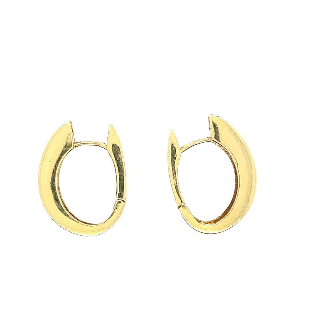 18k Gold Hoops