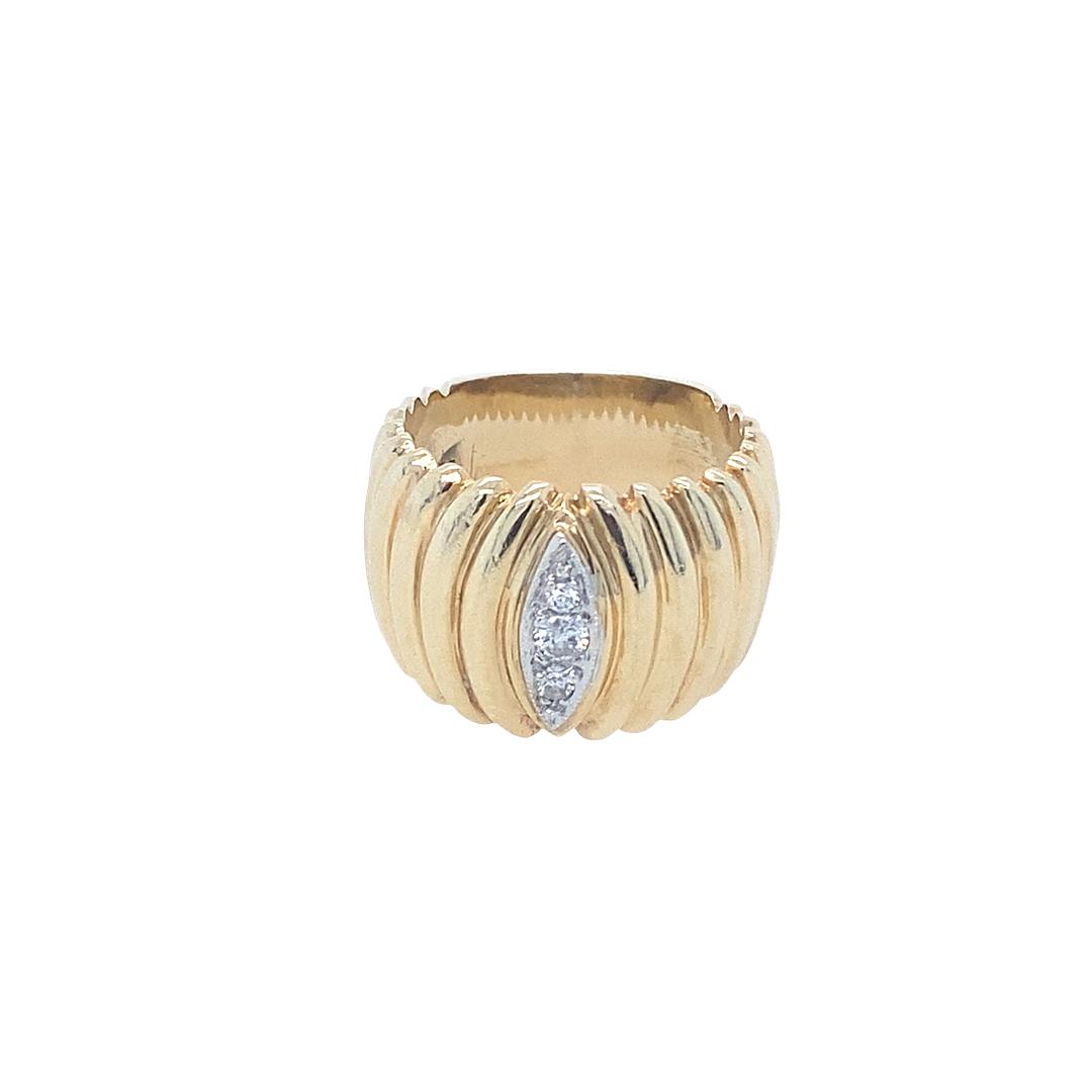 Vintage Diamond Ring in 14K Yellow Gold