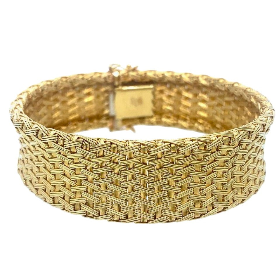 Vintage Woven Bracelet in 18K