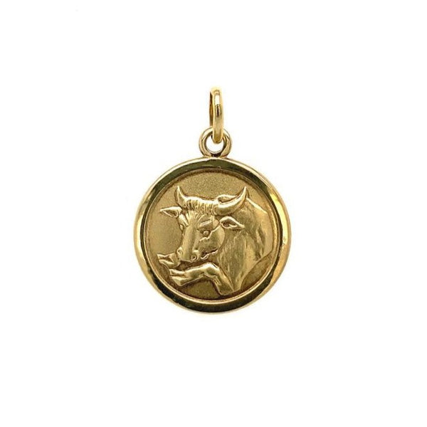 Zodiac Taurus Charm in 14k