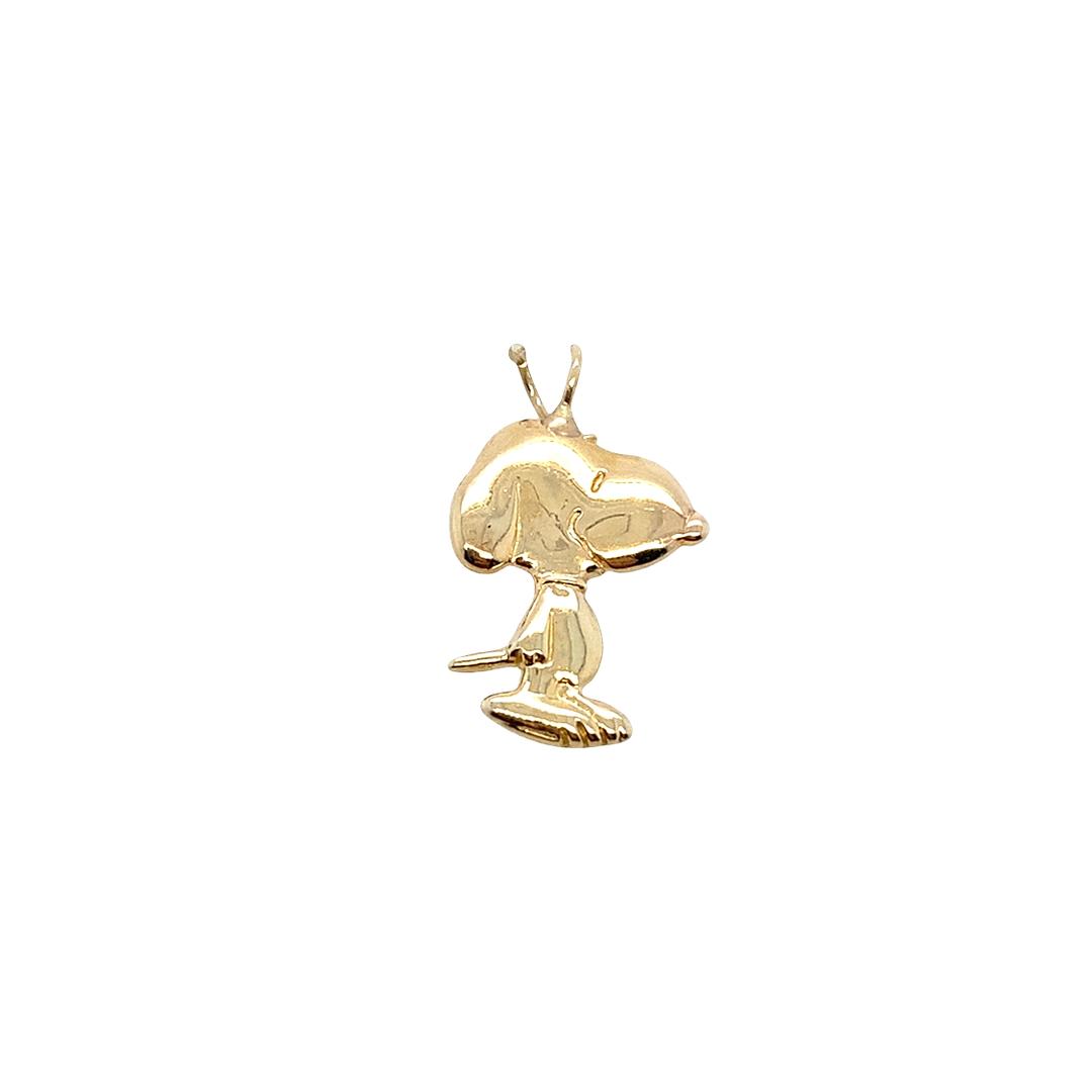 Vintage Snoopy Charm in 14k