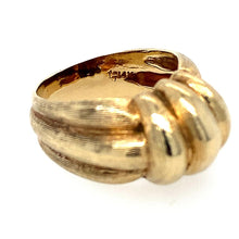 Load image into Gallery viewer, Vintage Hand Honed Cocktail Bombe Ring in 14K
