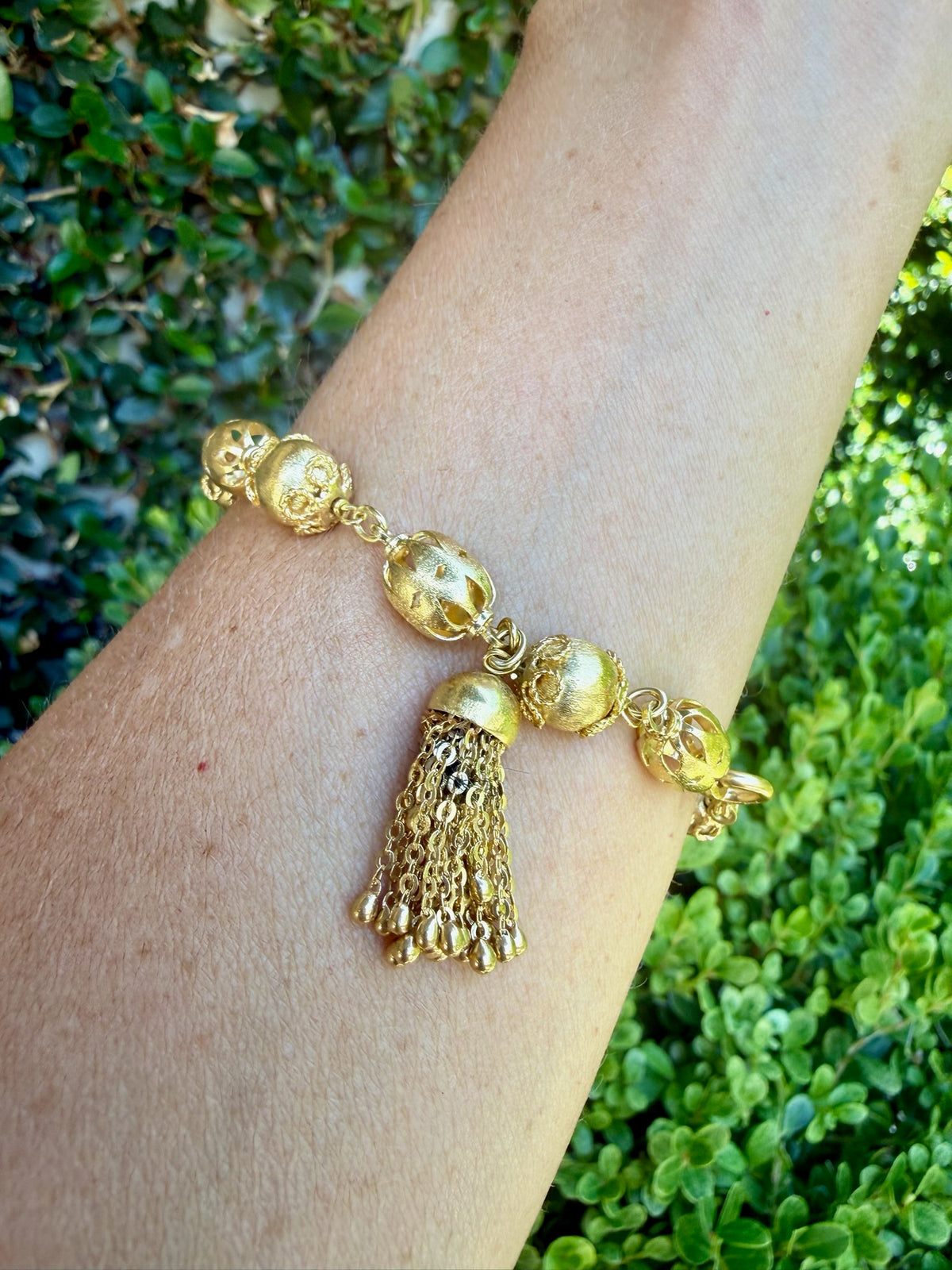 Vintage Tassel Bracelet in 18k