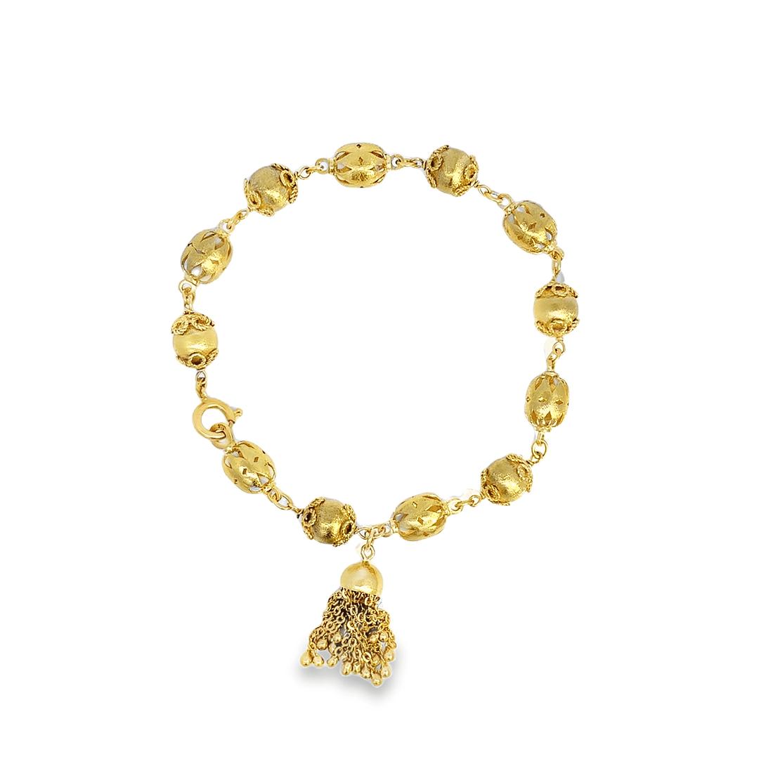 Vintage Tassel Bracelet in 18k