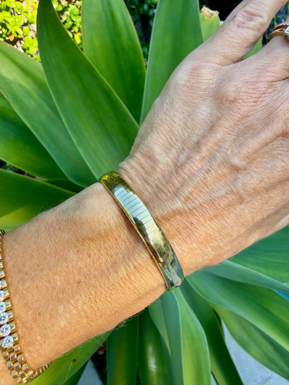 Vintage Gold Omega Bracelet