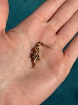 Articulated Hawaiian Hula Dancer in 14k