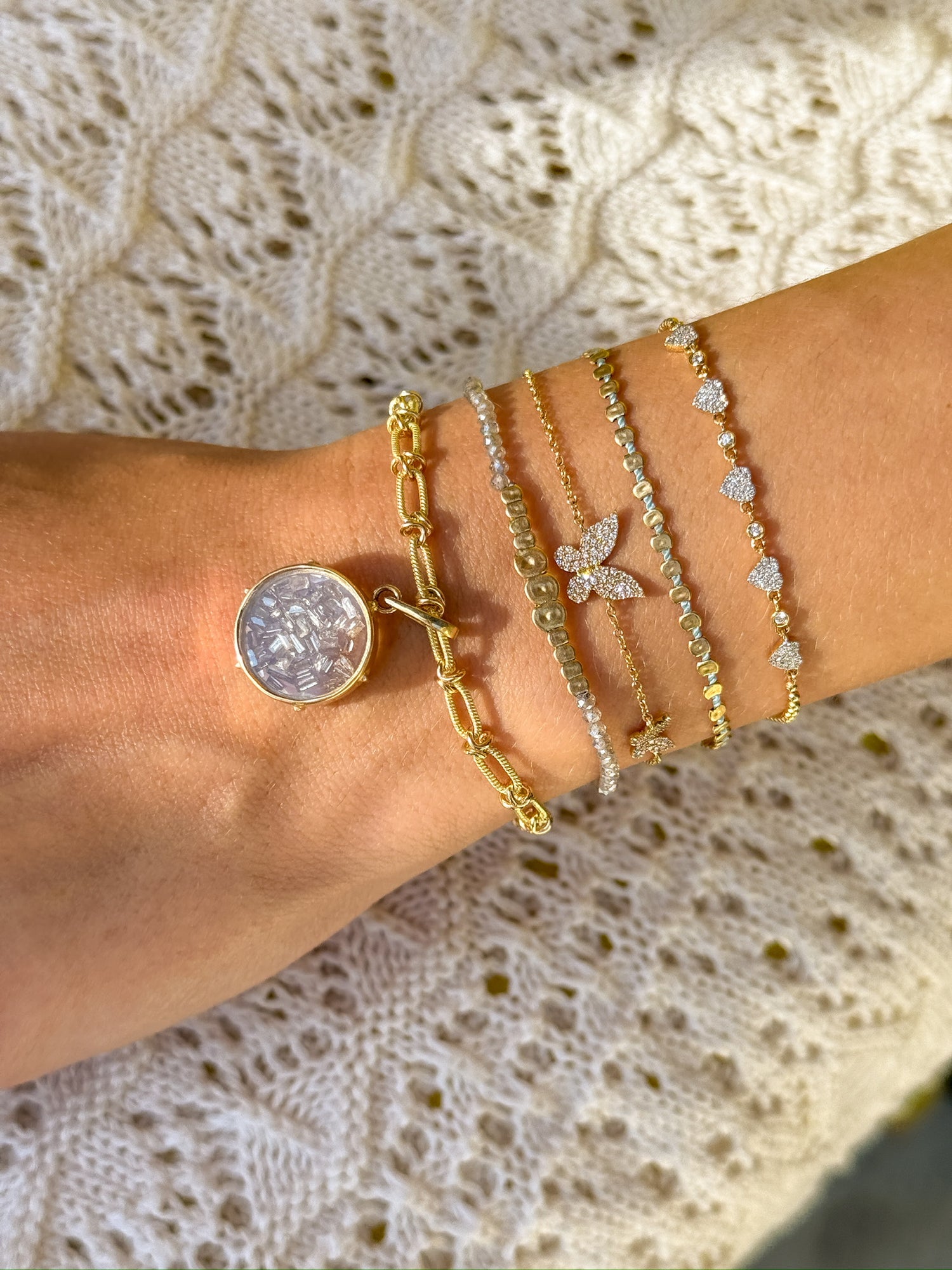Baguette Diamond Shaker Locket in 14k