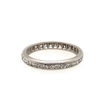Load image into Gallery viewer, Antique Diamond Eternity Band in Platinum
