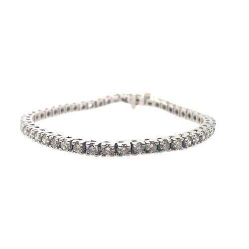 Modern Diamond Link Bracelet in 14K