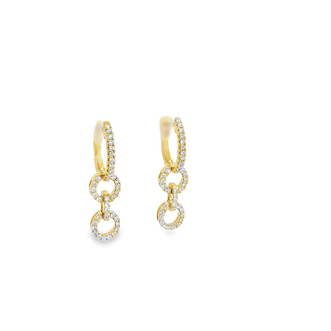 Diamond Dangle Earrings in 18K