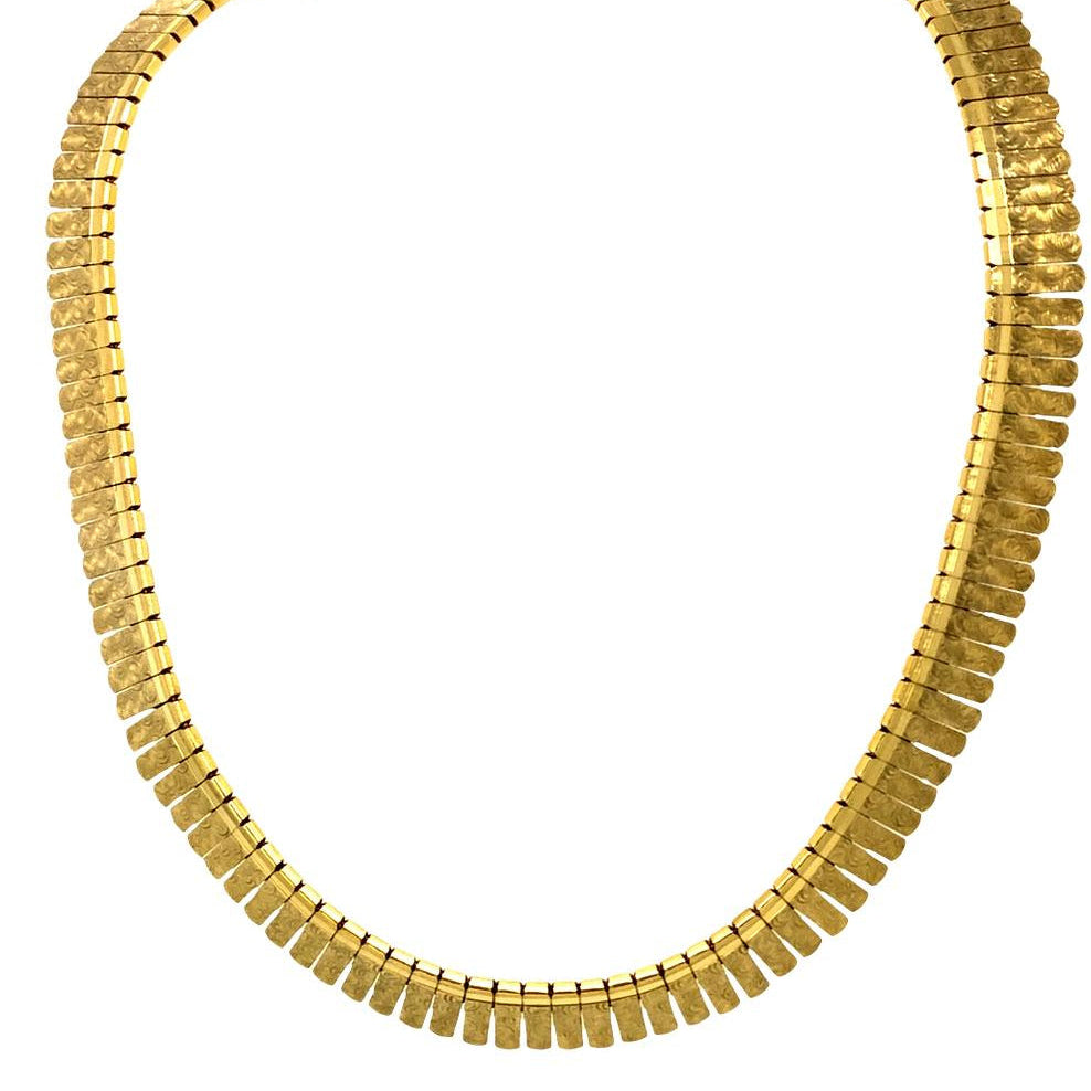 Vintage Double sided necklace in 18K