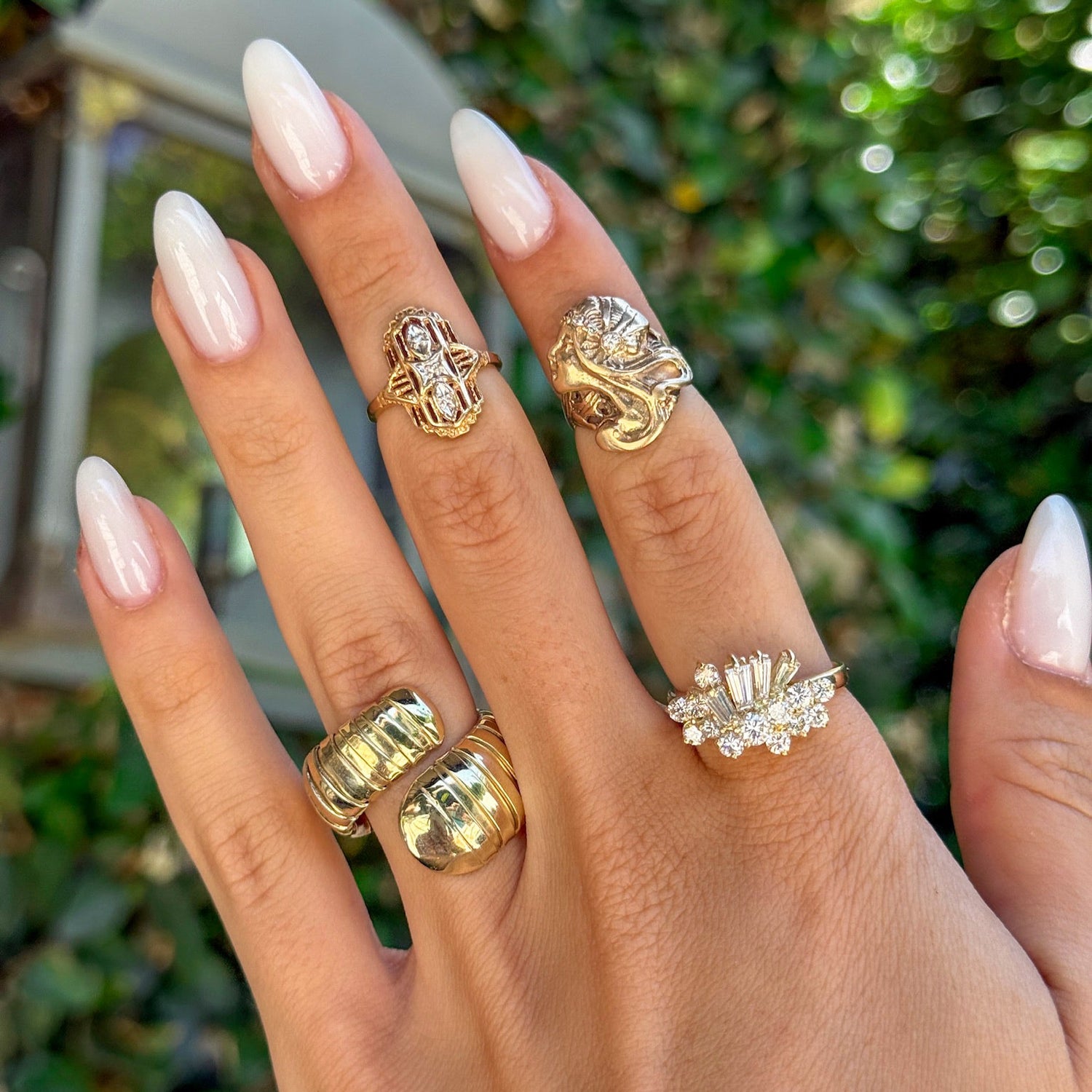 Vintage Diamond Ring in 18K