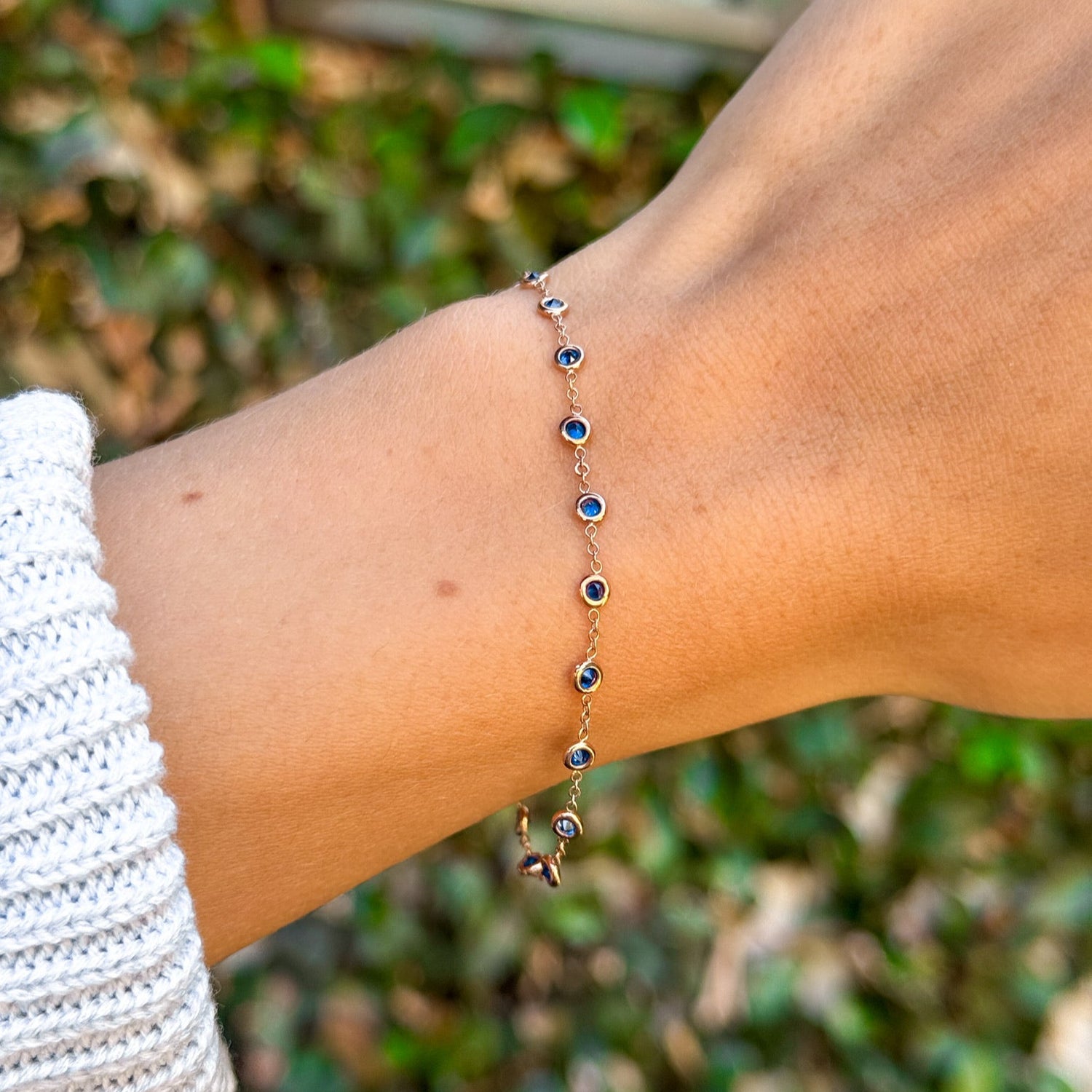 Vintage Sapphire Bracelet in 14K