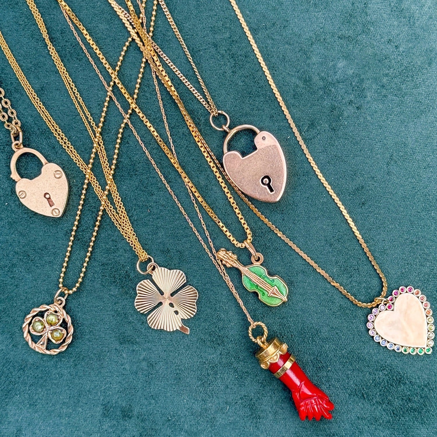 Vintage Violin Charm in 14K