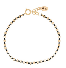 Load image into Gallery viewer, Olivia K Small Fleck Bracelet in Black
